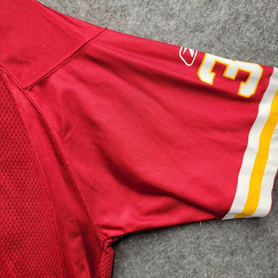 Camiseta deportiva Reebok cosida roja #31 Kansas City Chiefs Priest Holmes Youth XL (18-20) Foto 4 de 4