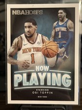 2020-21 Panini NBA Hoops Now Playing #19 Obi Toppin Knicks