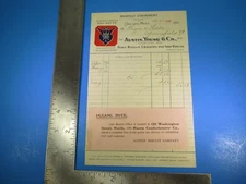 Antique 1906 Austin Young Co Fancy Biscuit Cracker Invoice Springfield VT S4822