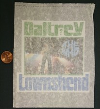 Circa-1976 The Who Daltrey Townshend Unused t-shirt decal transfer VINTAGE ITEM-