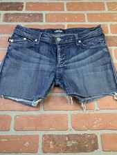 Rock Republic Denim Cutoff Shorts Womens Size 28 Medium Wash Raw Hem Shorts