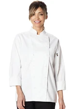 NWT DICKIES WOMEN'S EXECUTIVE CHEF COAT IN WHITE DC413