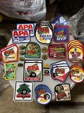 APA American Poolplayers Assoc Lot Of 30 Patches  8 Pins
