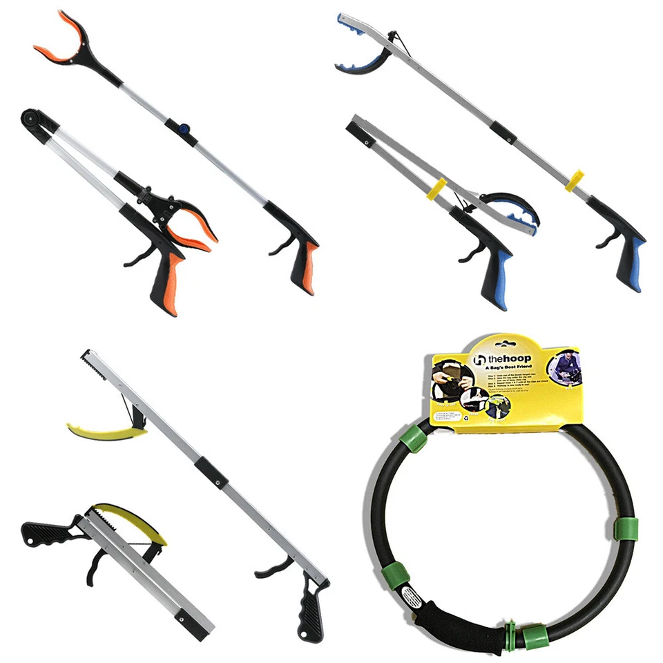 Long Reach Grabber Reacher Litter Picker Helping Hand Pick Up Tool 40cm - 110cm
