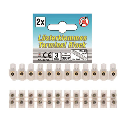 BGS-80725 I Lüsterklemmen 2,5mm², 2 Stück, 12er Block