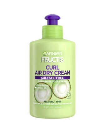 3 Pack Garnier Hair Care Fructis Curl Air Dry Defining Butter Cream 48hr Frizz  