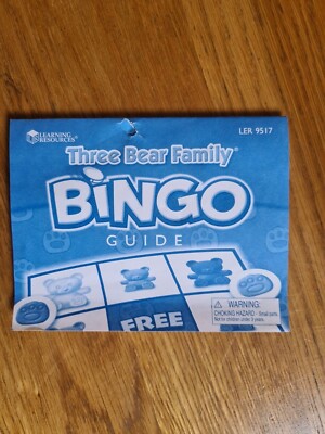 Ersatzteile für Lernressourcen Drei Bärenfamilie Bingo