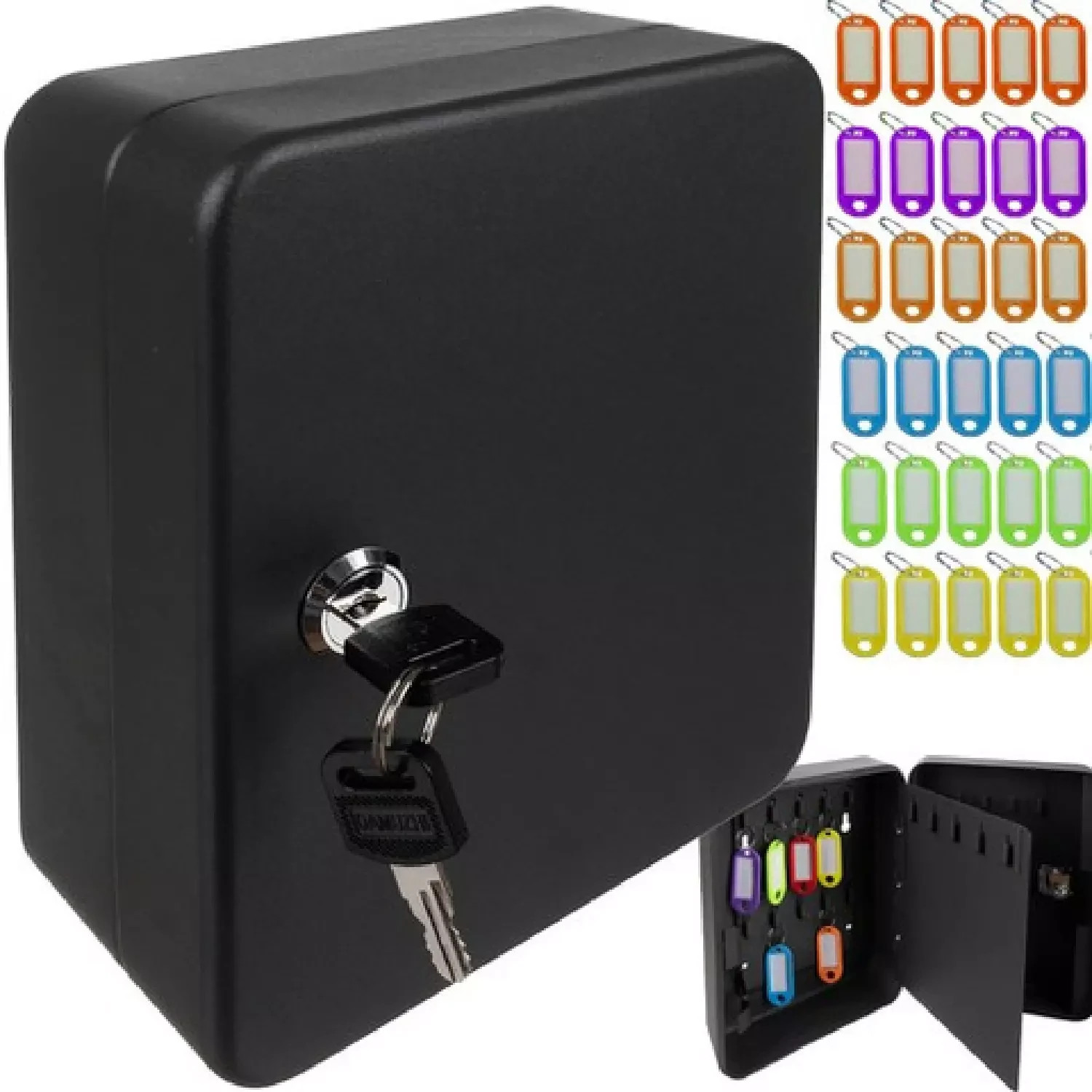Key Box a Parete Design Minimal | 30 Ganci e Organizer Targhette