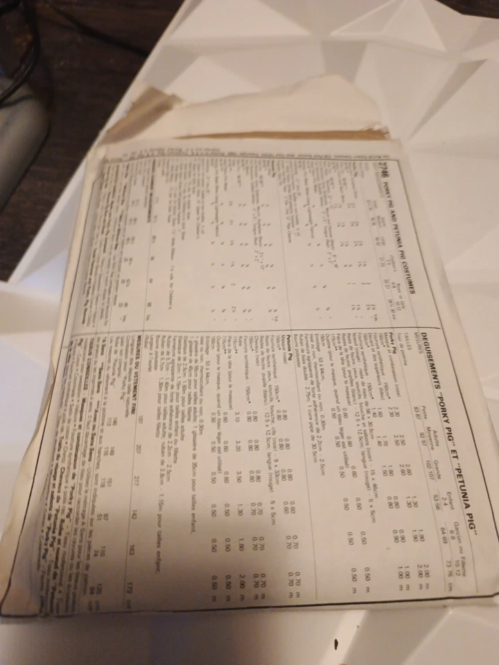 Porky Petunia Pig Warner Bros Costume McCalls Pattern 2746 Size Md Halloween Diy - Image 4 of 4