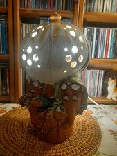 Table Lamp Terracotta Elephants design (night light)  70/80's