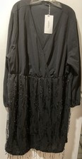 Bloomchic Little Black Dress Any Occasion Plus Sized Festive Sequence Shingles