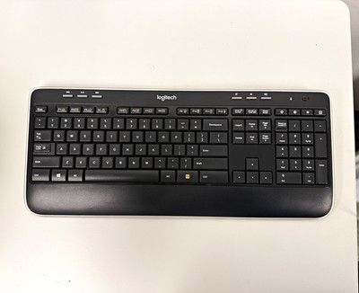 Logitech K520 Wireless Full Size QWERTY English Keyboard, Multimedia, Black