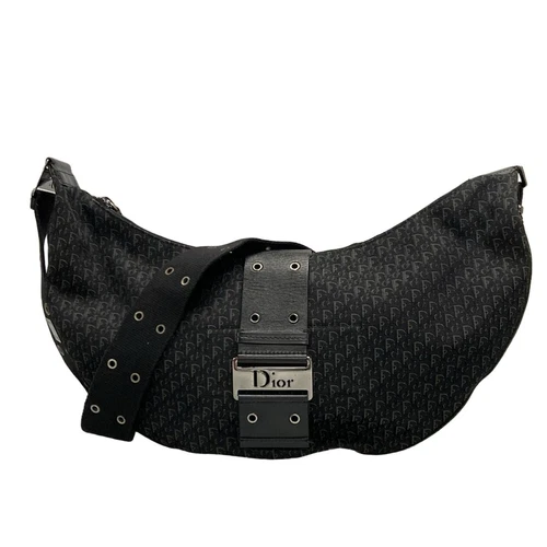 Auth DIOR/ChristianDior Street Chic, Trotter Cuir jacquard noir gris