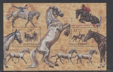 Slovakia Stamps 2005 Horses Minisheet Mint Never Hinged