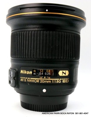 Nikon AF-S Nikkor 20mm f/1.8 G ED Wide Angle Lens w/Hood | eBay