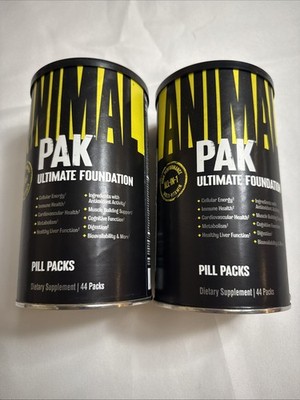 2 Pack Animal Pak Daily All-in-One Multivitamin Supplement Pack Performance 1/27
