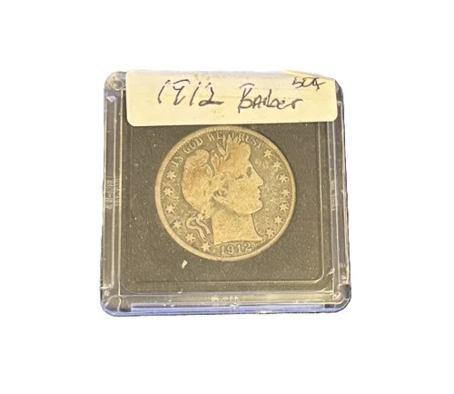 1912  BARBER HALF DOLLAR (50C)  90% SILVER