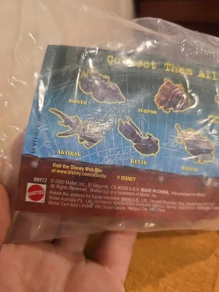 Película Digger from the Atlantis The Lost Empire Disney, 2000 Mattel SIN ABRIR Foto 4 de 4