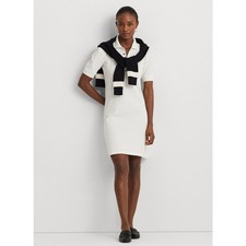 Ralph Lauren Collared Shift Dress Size S. Sporty and Stylish 100% cotton NWT.