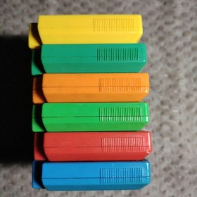 Set of 6 Rockman 1 2 3 4 5 6 Megaman NES CAPCOM Nintendo Famicom Tested Japan