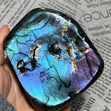 1007g  Natural Purple Labradorite Quartz Crystal Stone Specimen Healing354