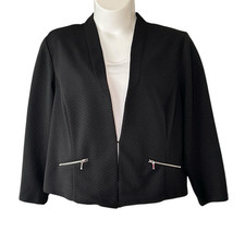 Roz & Ali Blazer Jacket Womens Plus 3X Open F...
