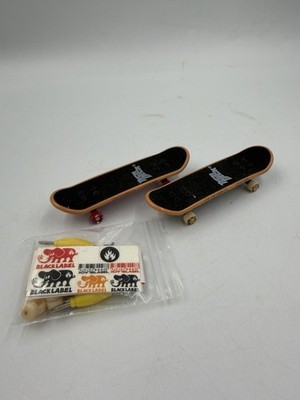 Vintage Tech Deck Lot of 2 Collectible Finger Boards Skateboards + Extra Wheels