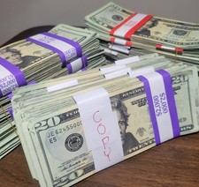 Best Prop AGED $20 Bills x 100/ B3G1 (SEE DESC.) Novelty Purposes Only 