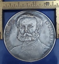 Henri Dunant medal Coin Bronze 1950 Austria AMERICAN RED CROSS