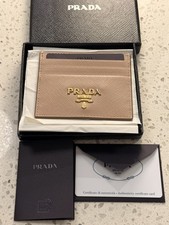 BRAND NEW Prada Saffiano Leather Card Holder  Wallet - WITH AUTHENTICITY CARD 