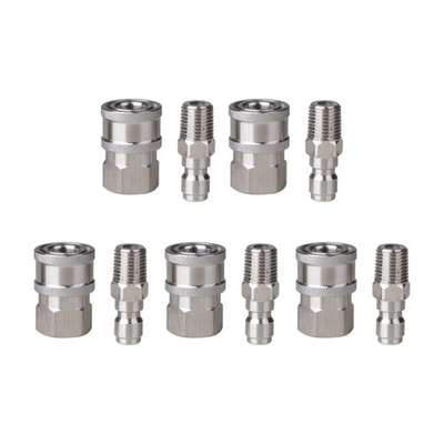 #ad 5 set 1 4quot; NPT Pressure Washer Adapter Stainless Steel Quick Connect Fitting $29.99