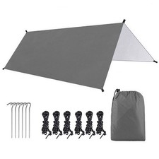 Foldable Design Camping Tent Tarp Lightweight Fabric Multi-purpose Use