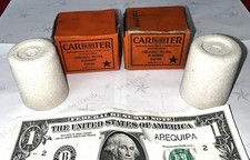 2- Carter F-30-60 Ceramic Fuel Filter Element New Nos Buick 1942-50 Carburetor