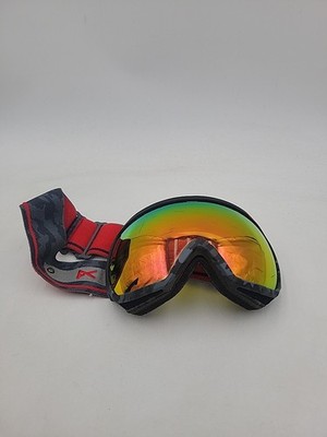 Anon Ski Snowboard Goggles Camo Frame Red Solex Spherical Mirror Lens