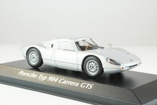 Maxichamps 1/43 Porsche 904 1964 Silver Diecast Model 940065721