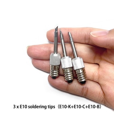 3x Replacement Soldering Iron Tips Soldering Head E10 for Parkside PLKA 4B3 To