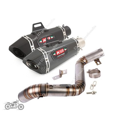 Mid Exhaust Link Pipe Muffer Escape Slip On Modified For DUKE 390 200 2012-2016