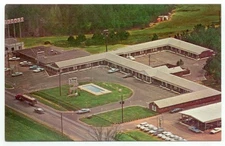 Troy AL Viking Motor Lodge Postcard Alabama