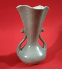 RED WING POTTERY GREEN 2 HANDLE VASE # 505