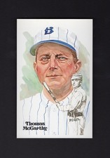 #44 TOMMY McCARTHY, Braves/Cardinals++ ~ Perez-Steele HOF postcard #8014/10,000