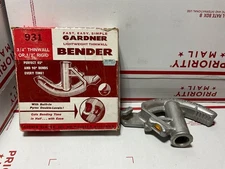 Gardner Bender #931 1/2" Manual Hand Bender Head EMT Conduit Pyrex Levels