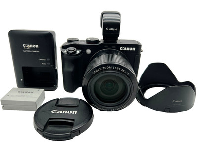 Canon PowerShot G3X 20.2MP Compact Digital Camera Black w/EVF-DC1 Finder Wi-fi