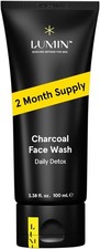 Lumin Charcoal Face Wash for Men | Daily Facial Cleanser with Activated Charcoa
