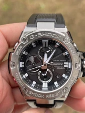 G-SHOCK Tough Solar Digital Watch Black/Silver Shock Resistant G1205