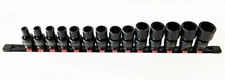 14pc Proto Blackhawk 1/2" Impact Universal Swivel Flex Socket Set SAE UW-1514S