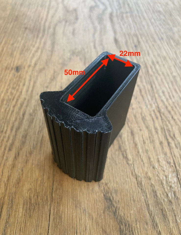 Leiterfüße 50x22mm für Traverse Außenschuh Ersatzschuh Ersatzteil Gummifüße - Bild 4 von 4