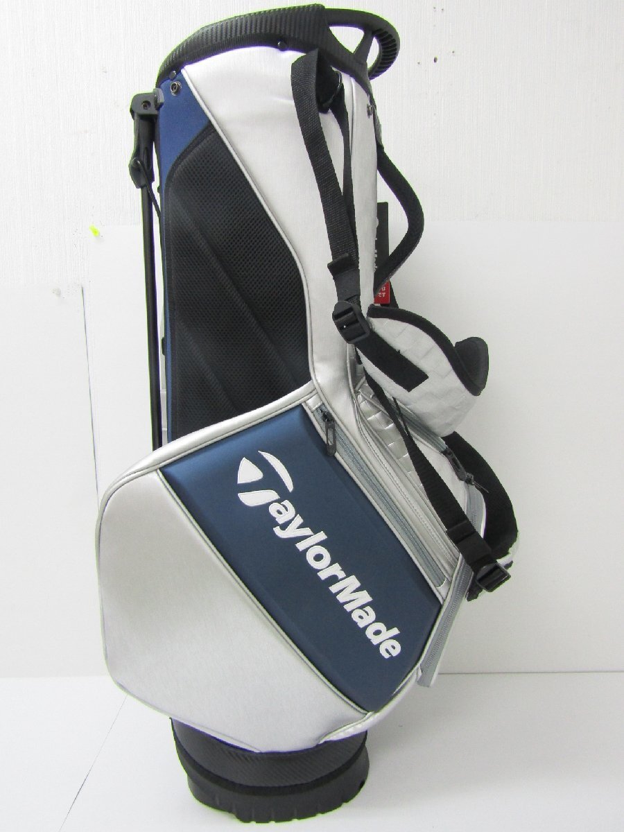 TaylorMade Qi10 stand silver golf bag carry cart caddy staff TaylorMade Qi10 stand silver golf bag carry cart caddy staff