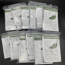 12 Thermal Emergency Survival Hiking Blanket Gear Kit First Aid Outdoor Camping