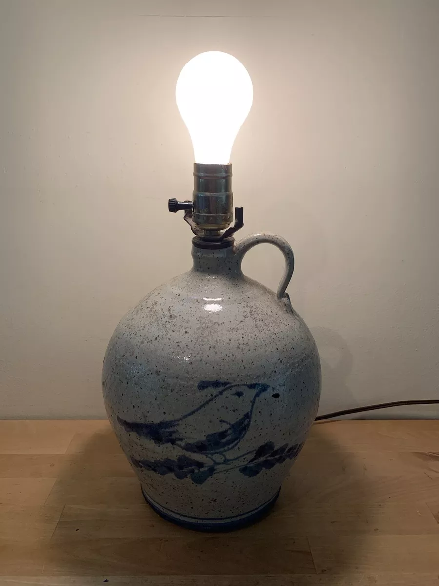 Vintage pottery lamp deals
