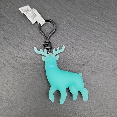 Harry Potter Bag Backpack Clip Key Chain Blue Stag Patronus Charm Deer Keychain